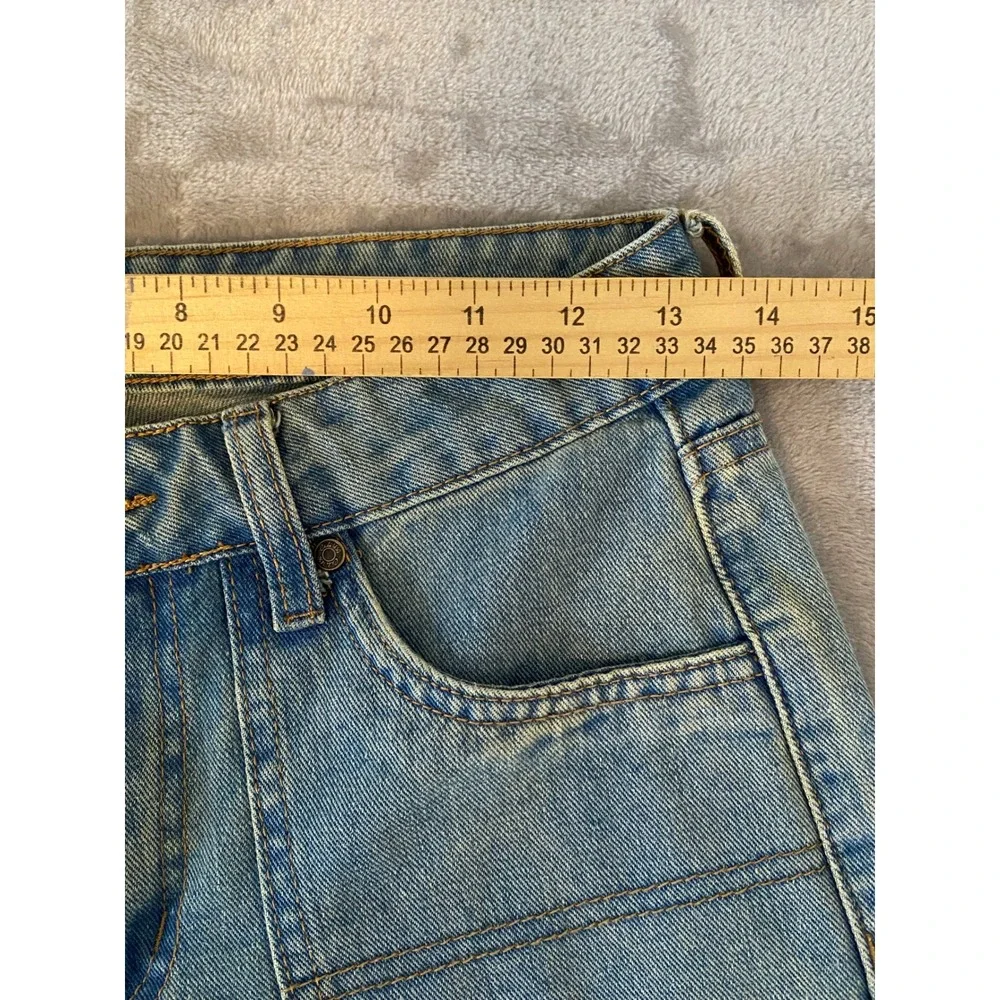 Cali 1850 Carpenter Jeans Womens 3/26 Blue Relaxed Straight Leg‎ Utility Y2K